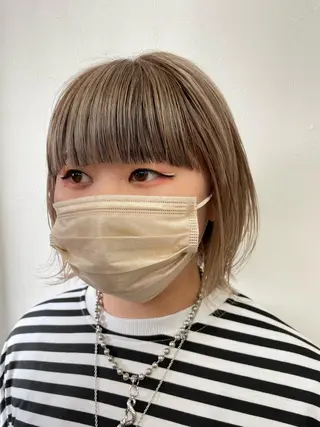 ショート カラー コレットヘアー 田中アヤノのヘアスタイル
