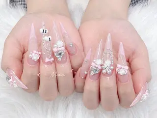 ネイル MoMoA Nail ネイル長さ出し専門店のネイルデザイン