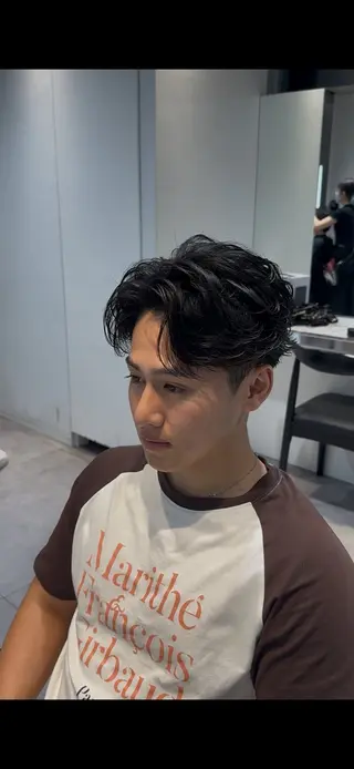 ショート パーマ メンズ 似合わせパーマ🔥 河浪 大智のヘアスタイル