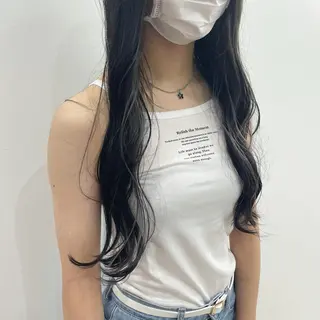 ロング カラー ヘアアレンジ 色落ちまでキレイに！ ！女性サロンのヘアスタイル