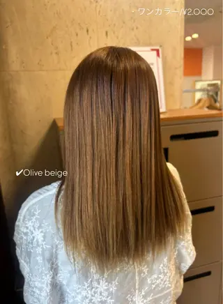 セミロング カラー 佐藤光華/JANU /カラーモデルのヘアスタイル