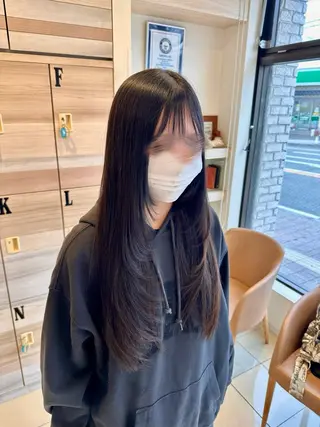 ロング レイヤー/アレンジ /縮毛/つじた ゆずのヘアスタイル