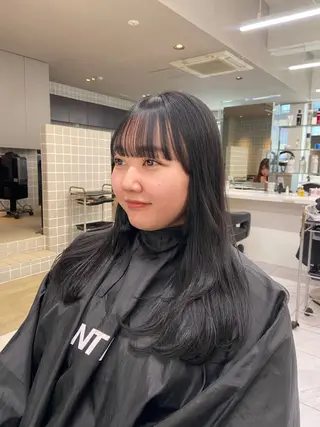 ミディアム カラー ヘアアレンジ Over hair_ misakiのヘアスタイル