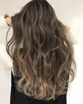セミロング カラー 春日部 西口徒歩5分 寒色カラー 日和佐のヘアスタイル