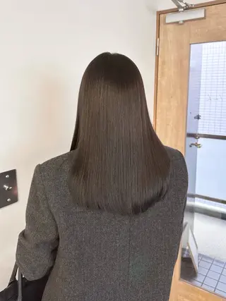 セミロング hina/レイヤー /マロンブラウンのヘアスタイル