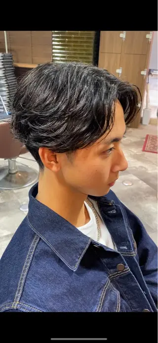 パーマ メンズ 後藤 嵐紀のヘアスタイル