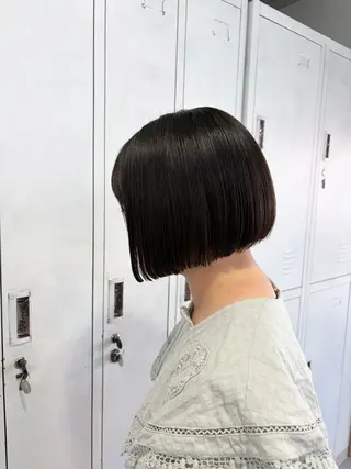ショート 地毛風縮毛矯正/ ストンボブ❣️平山のヘアスタイル