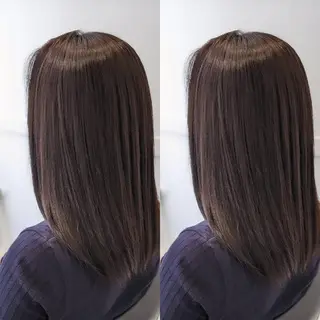 セミロング Yuka ∥ 深層筋 ×睡眠改善ヘッドスパのヘアスタイル