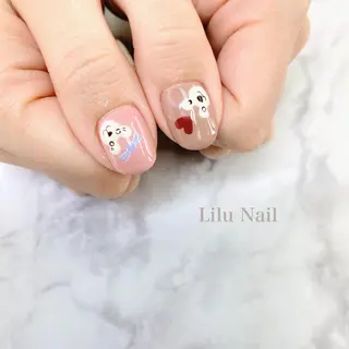 ネイル モチの良さ◉ フィルインネイル♡のネイルデザイン