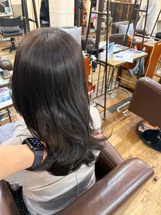 ロング カラー ブリーチ/ 艶カラー/カイのヘアスタイル