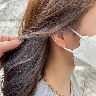ロング カラー 北川 智海のヘアスタイル