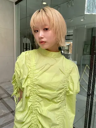 ショート カラー rento🎨 /Wカラーモデル募集のヘアスタイル