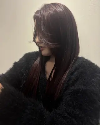 ロング カラー 田中 遥陽のヘアスタイル