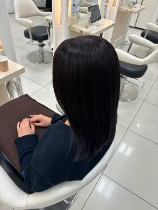 セミロング keany錦糸町 ハセベユウのヘアスタイル