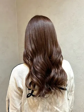 ロング カラー 児玉 りなのヘアスタイル