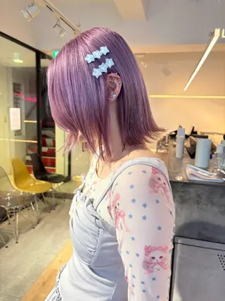 カラー 🩵西川芽依/ ブリーチカラー🩵のヘアスタイル