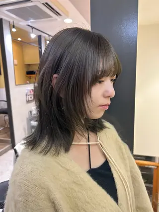 ミディアム hubhair レイヤー/透明感のヘアスタイル