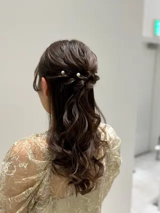 ヘアアレンジ 清川 椿咲のネイルデザイン