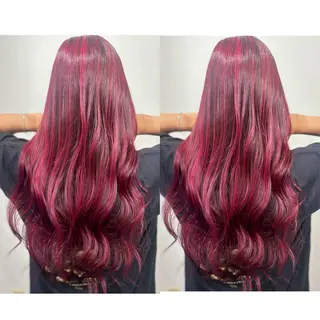 ロング カラー 切っぱなし💇‍♀️ イヤリング🎨龍之介のヘアスタイル