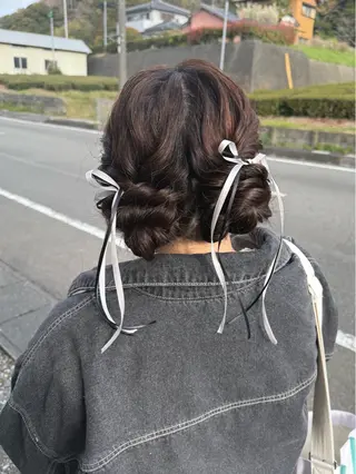 ヘアアレンジ 推し活・参列ヘア🎀 札幌ヘアセット専門のヘアスタイル