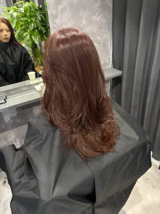 セミロング カラー nameless miichiのヘアスタイル