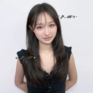 ロング ワンカラー/レイヤー 🩷モエのヘアスタイル