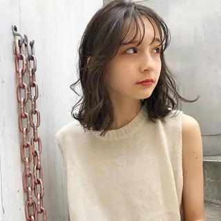 ミディアム happy man 🌸クロスパーマ🌸のヘアスタイル