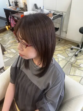 セミロング カラー Shouki .222のヘアスタイル