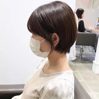 ショート 葵/レイヤーカット/ 韓国風/透明感カラーのヘアスタイル