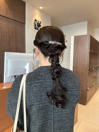 ヘアアレンジ natsumi🍀艶 カラー/美髪縮毛のヘアスタイル