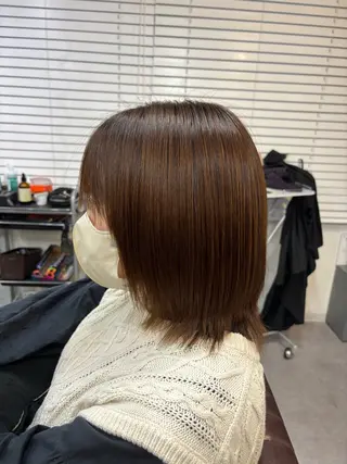ミディアム ✨髪質改善カラー✨ ストレート☔脇田のヘアスタイル