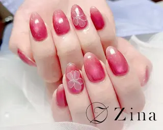 セミロング 自爪育成/zina/ KIMIのネイルデザイン