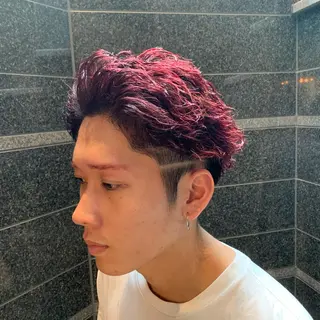 ショート メンズパーマ 工藤勇也のヘアスタイル