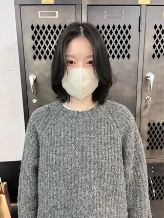 ミディアム カラー 樫原裕二/似合わせ カット/透明感カラーのヘアスタイル