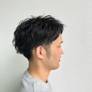ショート パーマ メンズ RAIA💎ケア ブリーチ&パーマ💎のヘアスタイル