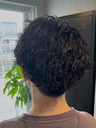 ショート パーマ メンズ パーマ指名No.1✨ /大宮/海志のヘアスタイル