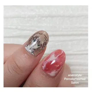 ミディアム ネイル 🐾enen style 🐾のネイルデザイン
