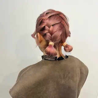 ミディアム カラー ヘアアレンジ 愛されカラー🩷 はるなのヘアスタイル