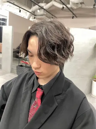 ショート カラー メンズ The Ect 江坂Kurumiのヘアスタイル