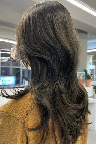 ロング 吉田一輝 外国人パーマのヘアスタイル