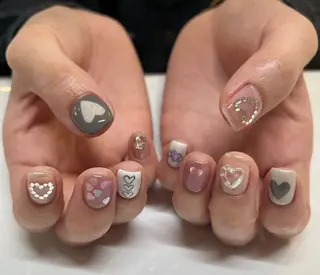ネイル Shis_🦄shi 韓国風キラキラネイルのネイルデザイン