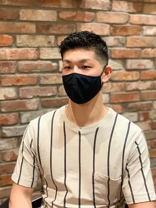 ショート パーマ 田中 千恩のヘアスタイル