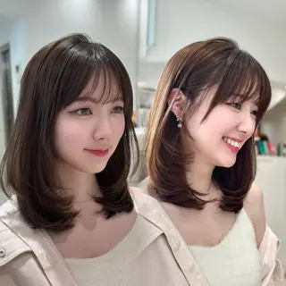 ミディアム BiBi 武田 あやのヘアスタイル