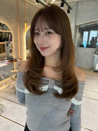 ロング 仙台Ｉ韓国レイヤー Ｉ髪質改善Ｉ伊藤拓海のヘアスタイル