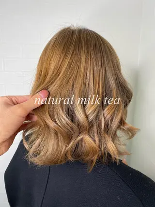 ミディアム カラー ブリーチカラー特化 U-topia小島のヘアスタイル
