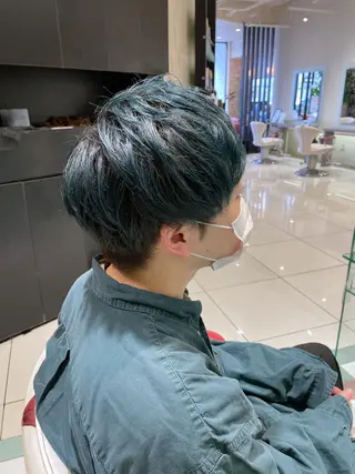 ショート カラー メンズ 中野 竜介のヘアスタイル