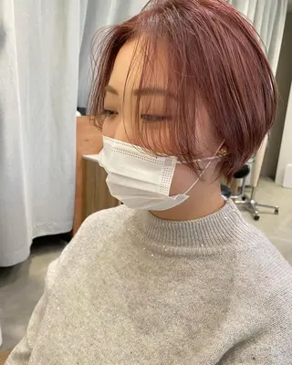 ショート カラー パーマ メンズ キッズ マツエク・マツパ 山本 銘子のヘアスタイル