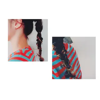ロング パーマ ヘアアレンジ くるくるパーマ aikoのヘアスタイル