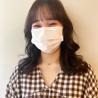 ミディアム カラー パーマ ヘアアレンジ ウルフカット モデル募集中！ミカのヘアスタイル