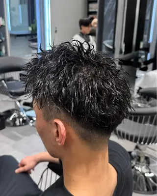 ショート パーマ メンズ メンズ特化SHION モテ髪作ります💎✨のヘアスタイル